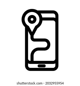 route icon or logo isolated sign symbol vector illustration - high quality black style vector icons
