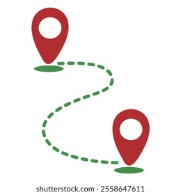 Route Icon. Map Pointer. Location, Pin, Gps, Roadmaps
