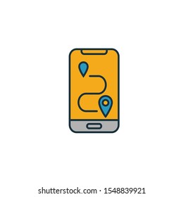 Route icon. Simple element from tourism icons collection. Creative Route icon ui, ux, apps, software and infographics.