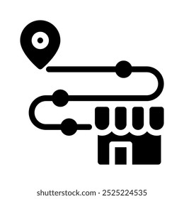 route icon with style glyph