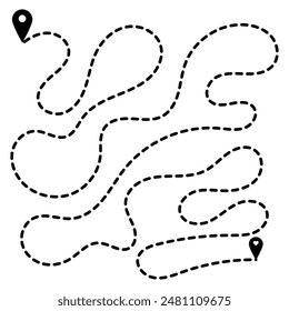 Route icon. Route symbol design from Travel collection.