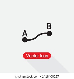 Route Icon Vector Illustration Eps10