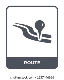 route icon vector on white background, route trendy filled icons from Maps and locations collection, route simple element illustration