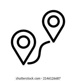 Route Icon Vector Symbol Design Illustration