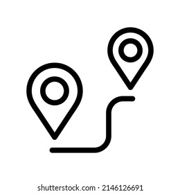 Route Icon Vector Symbol Design Illustration