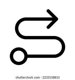 Route Icon Vector Symbol Design Illustration