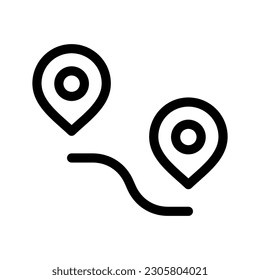 Route Icon Vector Symbol Design Illustration