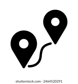 Route Icon Vector Symbol Design Illustration