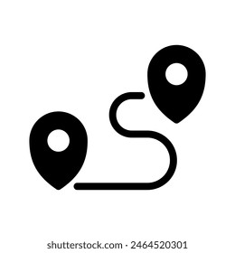 Route Icon Vector Symbol Design Illustration