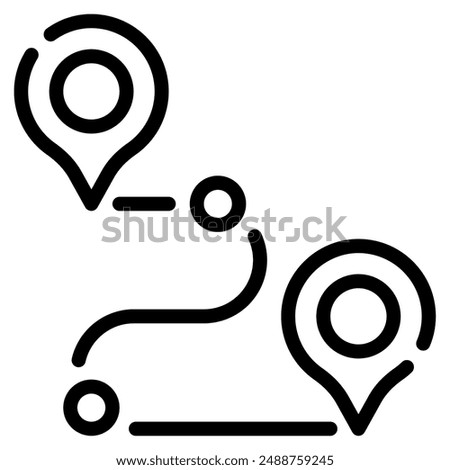 Route icon for web, app, infographic, etc