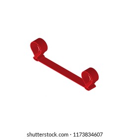 Route isometric left top view 3D icon