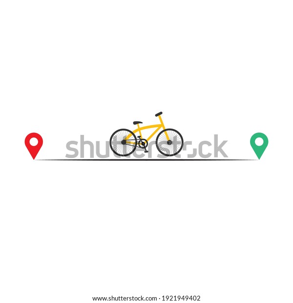 Route line\
icon. Vector symbol in trendy flat style on white background.\
Travel sing for design. Vector\
illustration