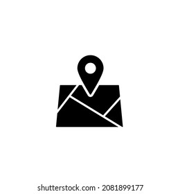 Route and Location icon vector illustration