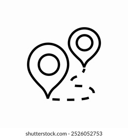 route location pointer icon sign vector