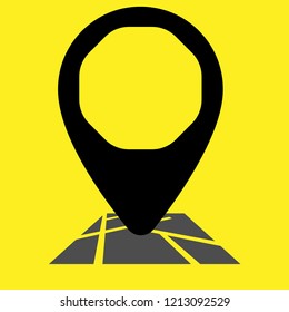 Route Map Icon Logo Design Element