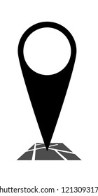 Route Map Icon Logo Design Element