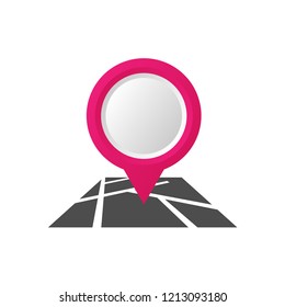 Route Map Icon Logo Design Element