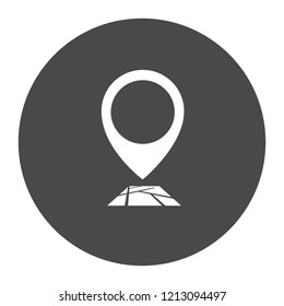 Route Map Icon Logo Design Element