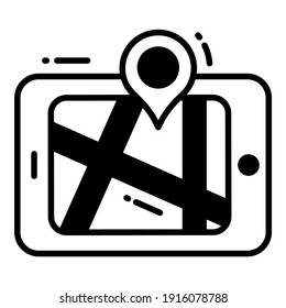 Icono de mapa de ruta relacionado Ubicación de mapa e icono negro de navegación. Icono de vector de tráfico y desplazamiento.
