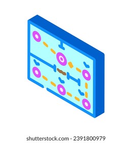 route optimization autonomous delivery isometric icon vector. route optimization autonomous delivery sign. isolated symbol illustration