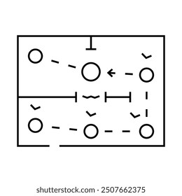 route optimization autonomous delivery line icon vector. route optimization autonomous delivery sign. isolated contour symbol black illustration