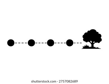 Route to the park line icon vector
Vector line icon on a white background