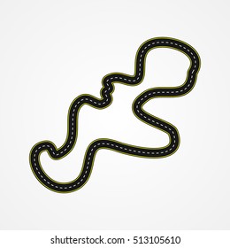 The route for the races.