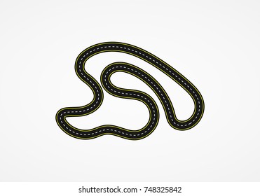 The route for the races.