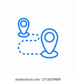 Icono de ruta de carretera Vector de señal
