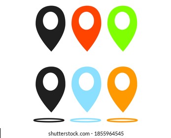 Route sign or track from point a to b