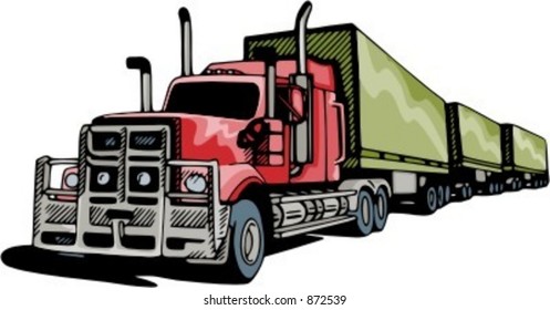 Route train truck.