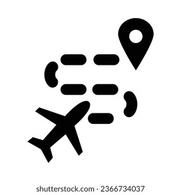 Route Vector Glyph Icon For Personal And Commercial Use.
