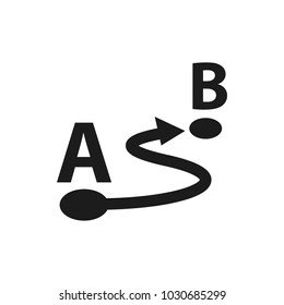 route vector icon