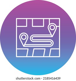 Route vector icon. Can be used for printing, mobile and web applications.