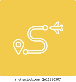 Route vector icon. Can be used for printing, mobile and web applications.