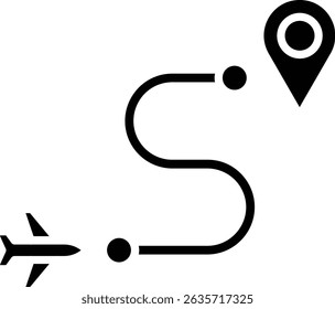 Route vector icon. Can be used for printing, mobile and web applications.