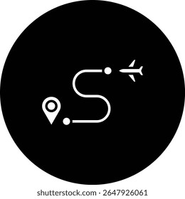 Route vector icon. Can be used for printing, mobile and web applications.