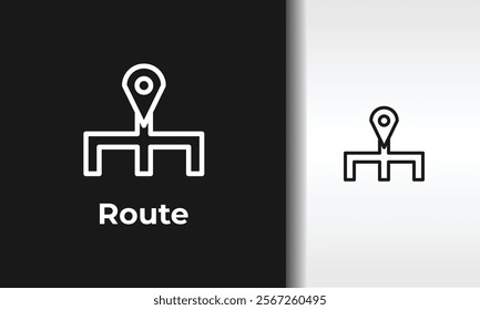 Route Vector, Icon Or Logo Sign Isolated Symbol Illustration