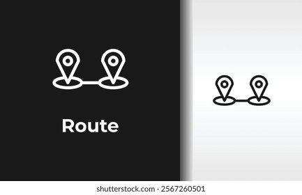 Route Vector, Icon Or Logo Sign Isolated Symbol Illustration