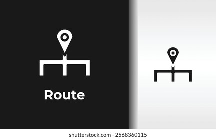 Route Vector, Icon Or Logo Sign Isolated Symbol Illustration