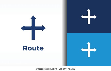 Route vector, icon or logo sign isolated symbol illustration