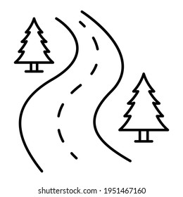 Route Vector icon which can easily modify or edit
