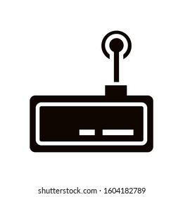 route with wifi connection signal vector illustration design