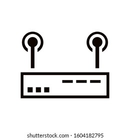 route with wifi connection signal vector illustration design