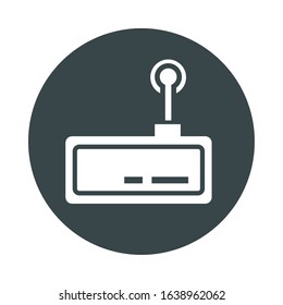 route with wifi connection signal vector illustration design
