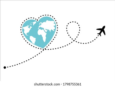 route world vector design hand drawn 