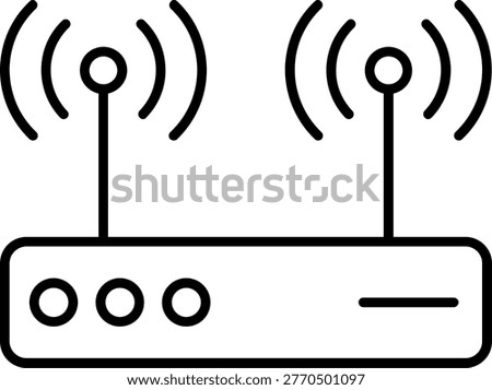 Router Art vector Icon Design Illustration