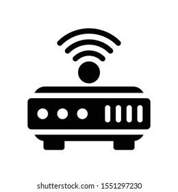 router colour glyph flat icon