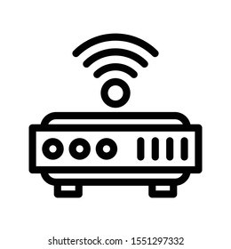 router colour thin line icon