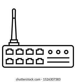 Router Design Network Switch Communication Vector Icon design
